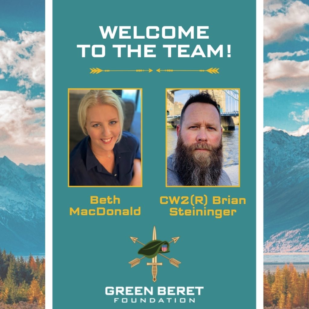 Beth MacDonald and Brian Steininger Join Green Beret Foundation Team in the Role of Veterans Services Officers