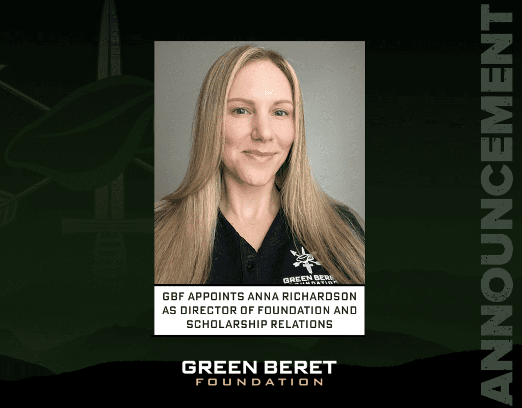 Anna Richardson Promoted to Director of Foundation and Scholarship Relations at Green Beret Foundation