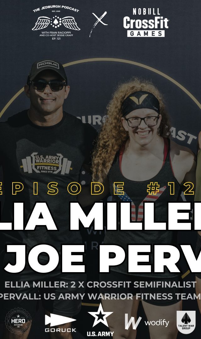 Ellie Miller and CPT Joe Pervall join Fran Racioppi and Jessie Graff on The Jedburgh Podcast from CrossFit Games 2023.