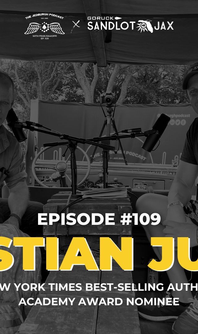 Journalist and Bestselling Author Sebastian Junger joins Fran Racioppi on The Jedburgh Podcast