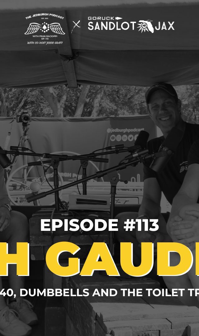Steph Gaudreau joins Fran Racioppi and Jessie Graff on The Jedburgh Podcast to discuss fitness over 40, dumbbells and the toilet trust fall.