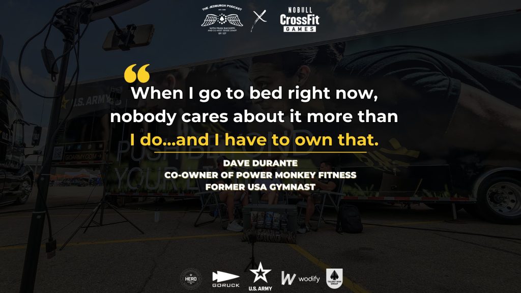 Power Money Fitness CEO Dave Durante joins Fran Racioppi and Jessie Graff on The Jedburgh Podcast from CrossFit Games 2023.