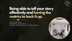 Hostage U.S. President & former VP and Chief Security Officer of the Boeing Company Dave Komendat joins Fran Racioppi on the Jedburgh Podcast