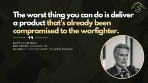 Hostage U.S. President & former VP and Chief Security Officer of the Boeing Company Dave Komendat joins Fran Racioppi on the Jedburgh Podcast