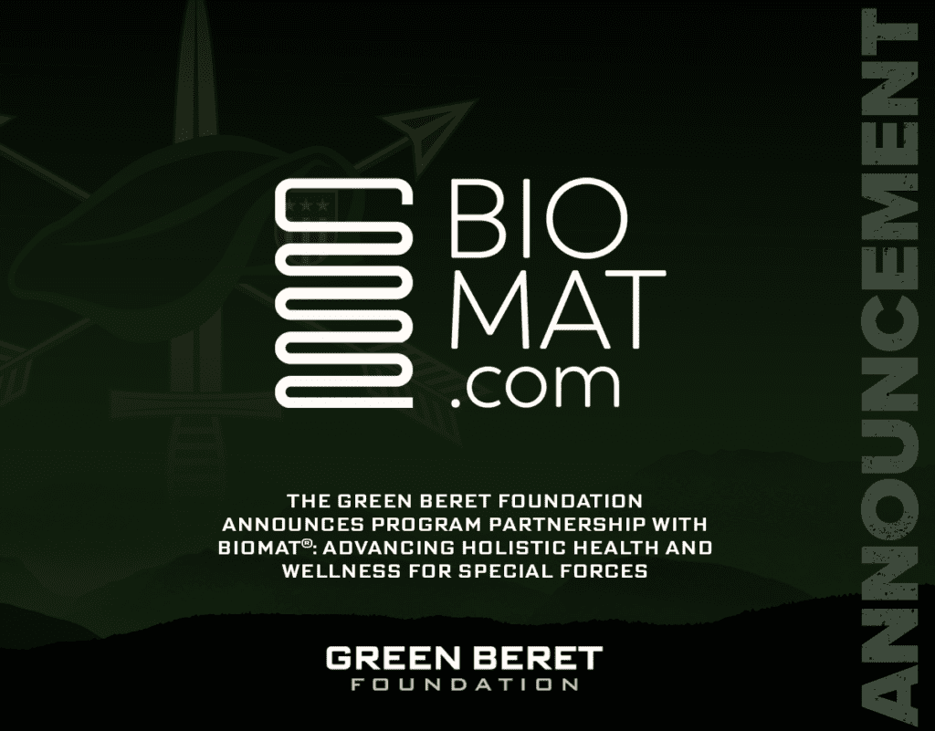 The Green Beret Foundation Announces Program Partnership with BioMat®: Advancing Holistic Health and Wellness for Special Forces
