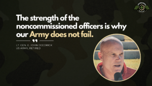 Retired LTG E. John Deedrick joins Fran Racioppi on the Jedburgh Podcast