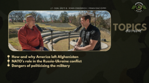 Retired LTG E. John Deedrick joins Fran Racioppi on the Jedburgh Podcast