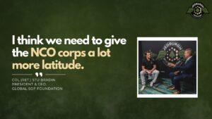 Stu Bradin, Global SOF Foundation President/CEO, joins Fran Racioppi on the Jedburgh Podcast