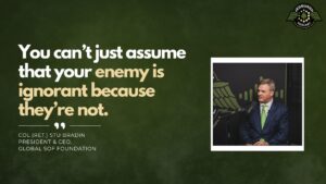 Stu Bradin, Global SOF Foundation President/CEO, joins Fran Racioppi on the Jedburgh Podcast