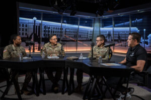 SMA Mike Weimer, SGM Alex Kupratty, and SGM Laurin Nabors join Fran Racioppi on the Jedburgh Podcast