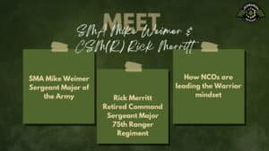 SMA Mike Weimer & Ret. CSM Rick Merritt join Fran Racioppi on the Jedburgh Podcast