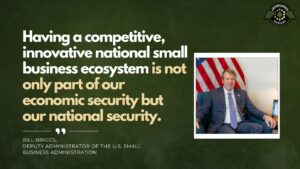 Bill Briggs, Deputy Administrator of the U.S. Small Business Administration, joins Fran Racioppi on the Jedburgh Podcast