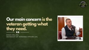 Doug Collins, Secretary of Veteran Affairs, joins Fran Racioppi on the Jedburgh Podcast
