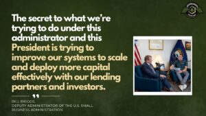 Bill Briggs, Deputy Administrator of the U.S. Small Business Administration, joins Fran Racioppi on the Jedburgh Podcast