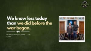 Representative Mike Levin, CA 49, joins Fran Racioppi on the Jedburgh Podcast