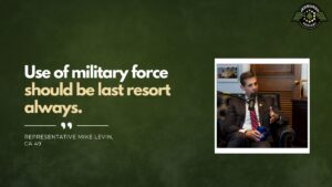 Representative Mike Levin, CA 49, joins Fran Racioppi on the Jedburgh Podcast