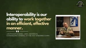 Lieutenant General Greg Anderson, Commanding General of the XVIII Airborne Corps, joins Fran Racioppi on the Jedburgh Podcast