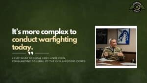 Lieutenant General Greg Anderson, Commanding General of the XVIII Airborne Corps, joins Fran Racioppi on the Jedburgh Podcast