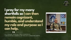 Lieutenant General Greg Anderson, Commanding General of the XVIII Airborne Corps, joins Fran Racioppi on the Jedburgh Podcast