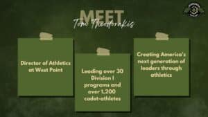 Tom Theodorakis, Director of Athletics at West Point, joins Fran Racioppi on the Jedburgh Podcast