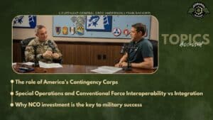 Lieutenant General Greg Anderson, Commanding General of the XVIII Airborne Corps, joins Fran Racioppi on the Jedburgh Podcast