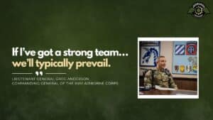 Lieutenant General Greg Anderson, Commanding General of the XVIII Airborne Corps, joins Fran Racioppi on the Jedburgh Podcast