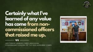 Lieutenant General Greg Anderson, Commanding General of the XVIII Airborne Corps, joins Fran Racioppi on the Jedburgh Podcast