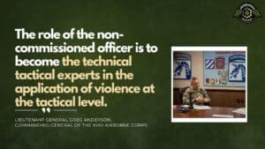 Lieutenant General Greg Anderson, Commanding General of the XVIII Airborne Corps, joins Fran Racioppi on the Jedburgh Podcast