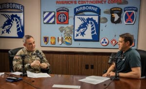 Lieutenant General Greg Anderson, Commanding General of the XVIII Airborne Corps, joins Fran Racioppi on the Jedburgh Podcast