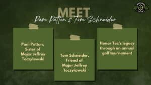 amela Patton, Sister of Major Jeffrey Toczylowski, & Tom Schneider, Friend of Major Jeffrey Toczylowski, join Fran Racioppi on the Jedburgh Podcast