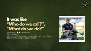 Ben Harrow, President of PAM Jets & Former 7th Special Forces Group Detachment Commander, joins Fran Racioppi on the Jedburgh Podcast