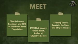 President and CEO of the Green Beret Foundation Charlie Iacono and CW3 Reitred Green Beret Nick Lavery join Fran Racioppi on the Jedburgh Podcast