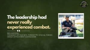 Ben Harrow, President of PAM Jets & Former 7th Special Forces Group Detachment Commander, joins Fran Racioppi on the Jedburgh Podcast
