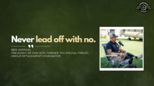Ben Harrow, President of PAM Jets & Former 7th Special Forces Group Detachment Commander, joins Fran Racioppi on the Jedburgh Podcast