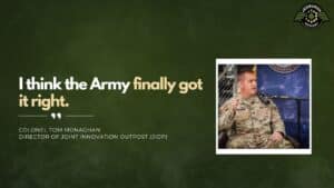 Colonel Tom Monaghan of the JIOP joins Fran Racioppi on the Jedburgh Podcast.