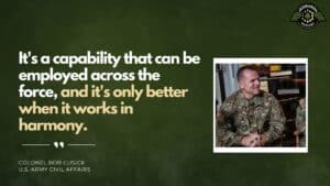 Fran Racioppi hosts Special Operations leaders from Psychological Operations and Civil Affairs on The Jedburgh Podcast